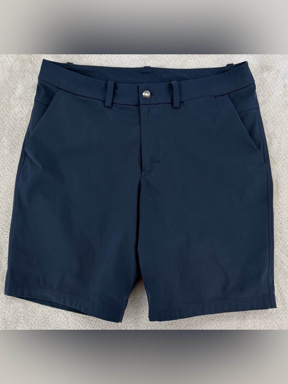 lululemon athletica Men's Commission Golf Shorts Navy Blue Size 34 Performance